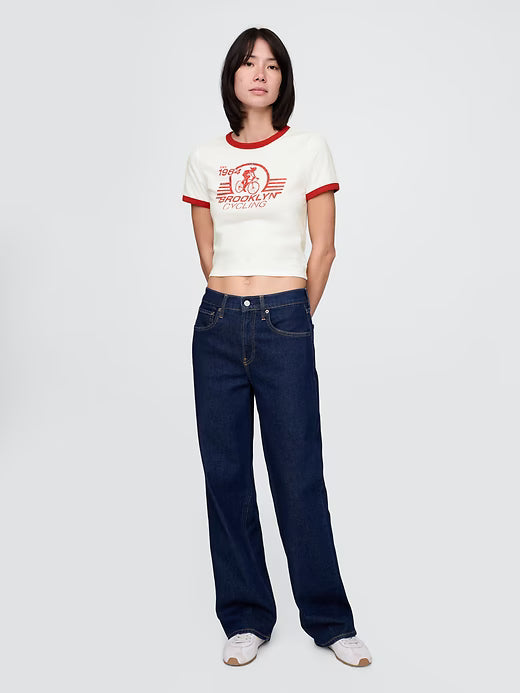 Crop Graphic T-Shirt
