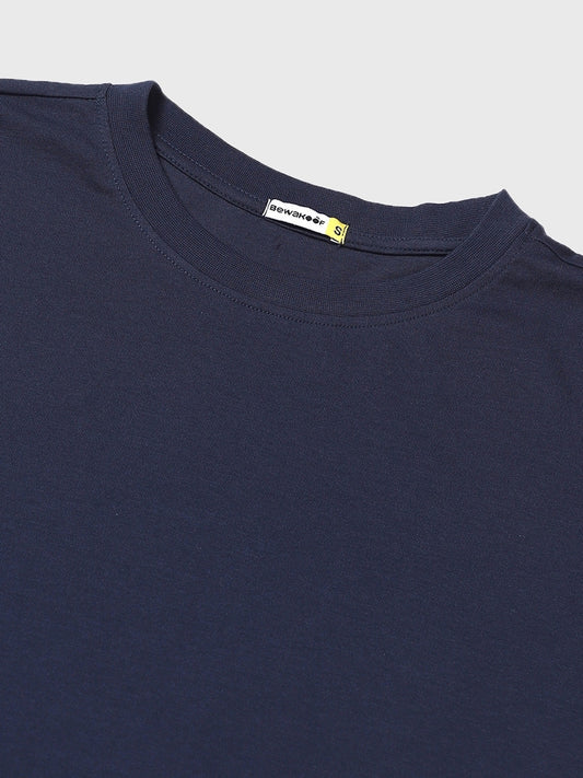 Graphic Printed Drop-Shoulder Sleeves Oversized Fit Cotton T-shirt