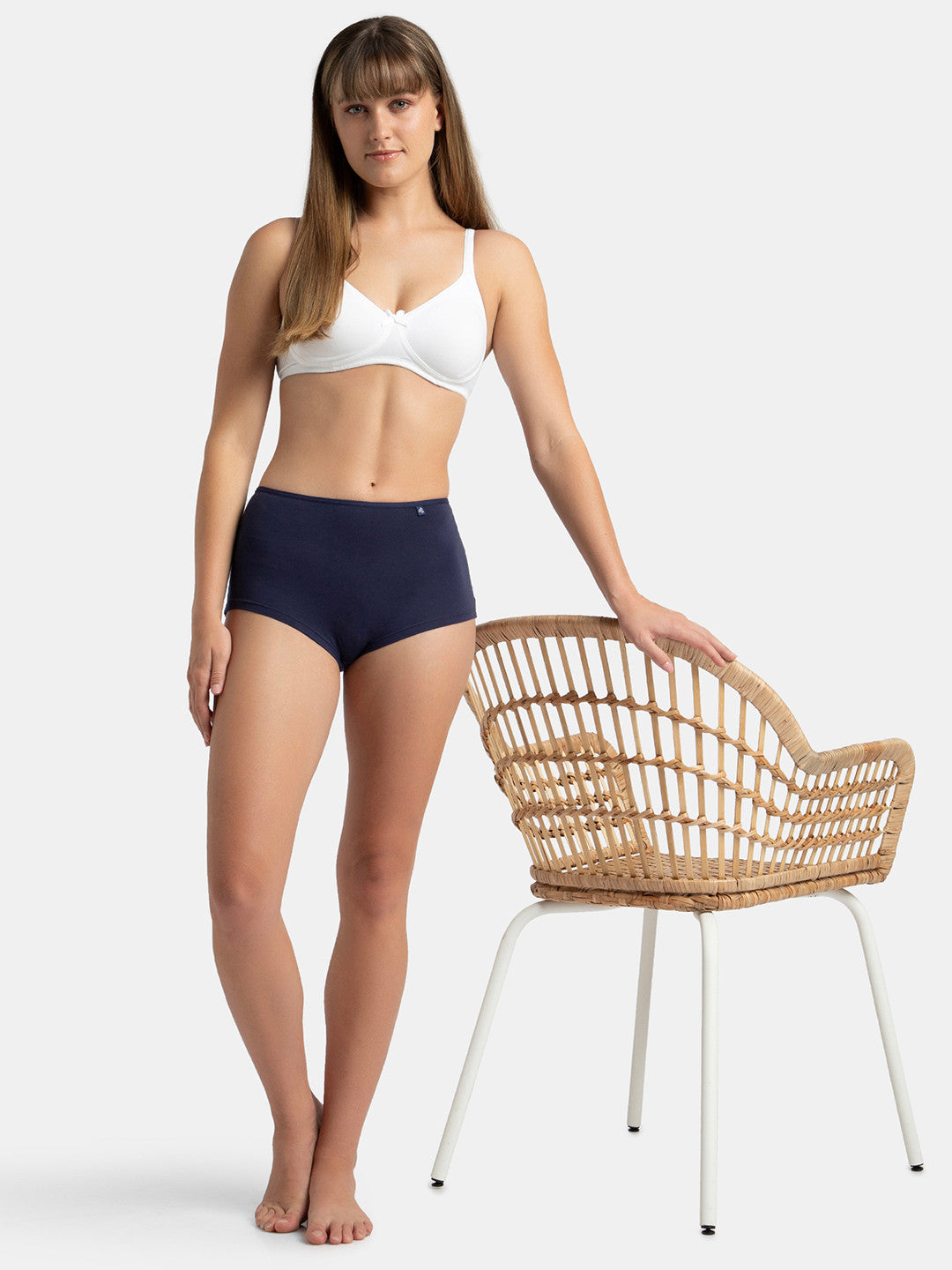 Wirefree Non Padded Super Combed Cotton Stretch Medium Coverage Everyday Bra