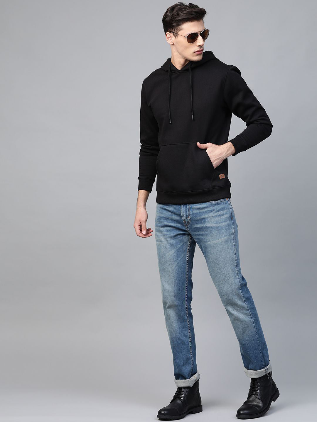 The Lifestyle Co. Men Full Sleeves Cotton Hoodie Anti Odour Sweatshirts