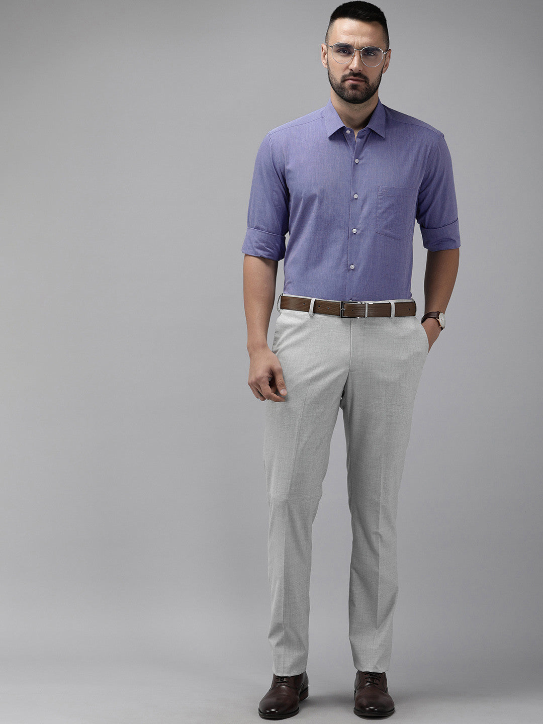 Pure Cotton Manhattan Slim Fit Opaque Formal Shirt