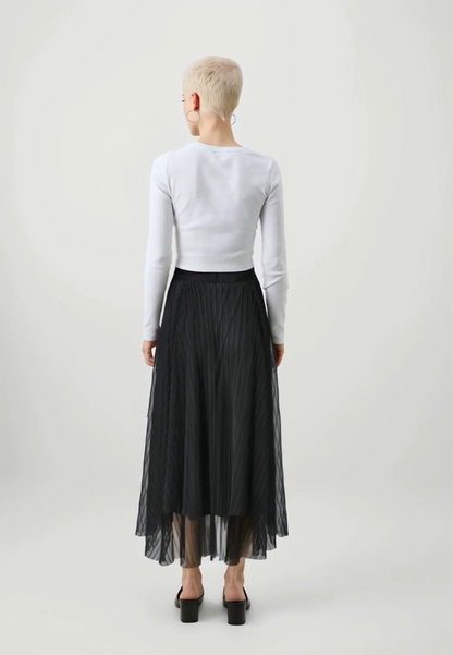 Women’s Black High-Waist Wide-Leg Trousers