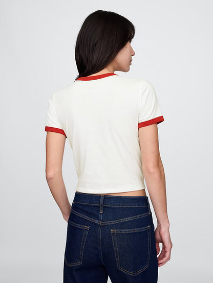 Crop Graphic T-Shirt