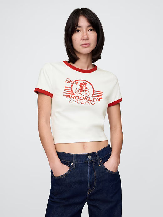 Crop Graphic T-Shirt