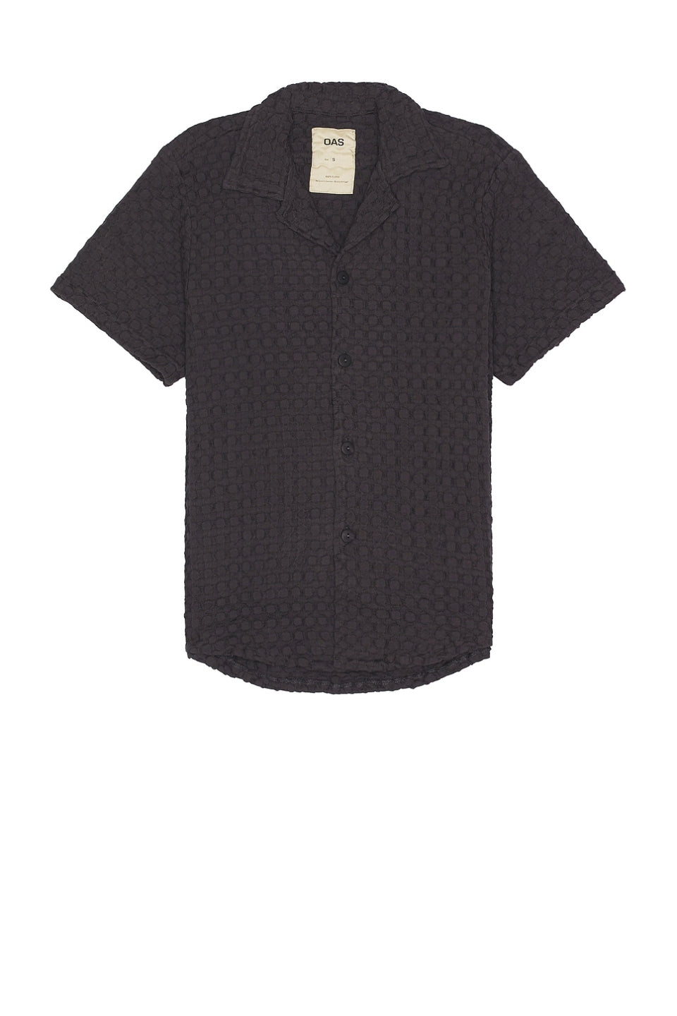 Nearly Black Cuba Waffle Shirt