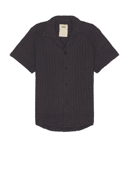 Nearly Black Cuba Waffle Shirt