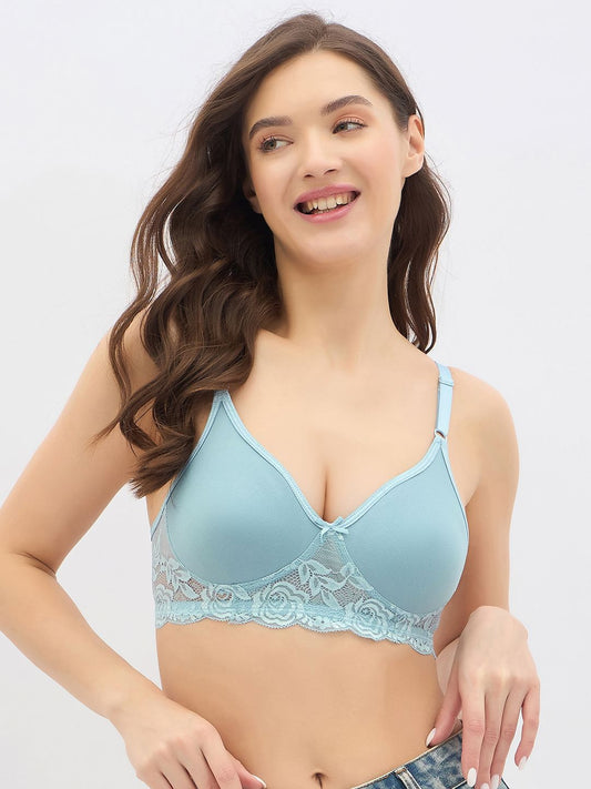 Solid Full Coverage Non Padded Non-Wired Regular T-shirt Bra
