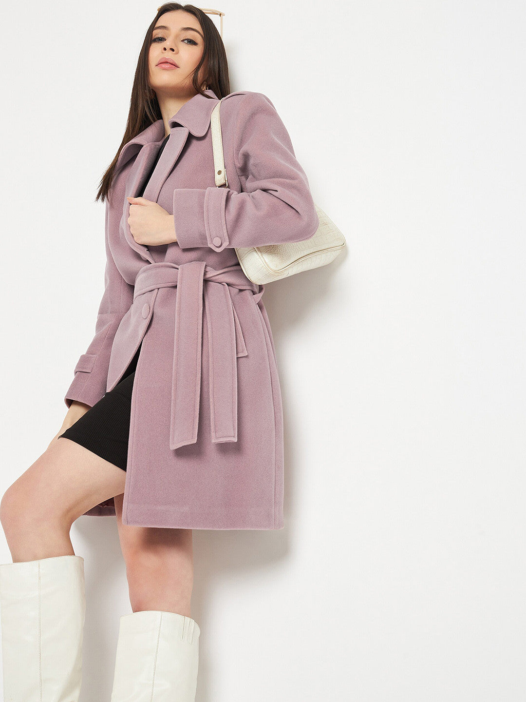Single-Breasted Winter Woolen Trench Coat