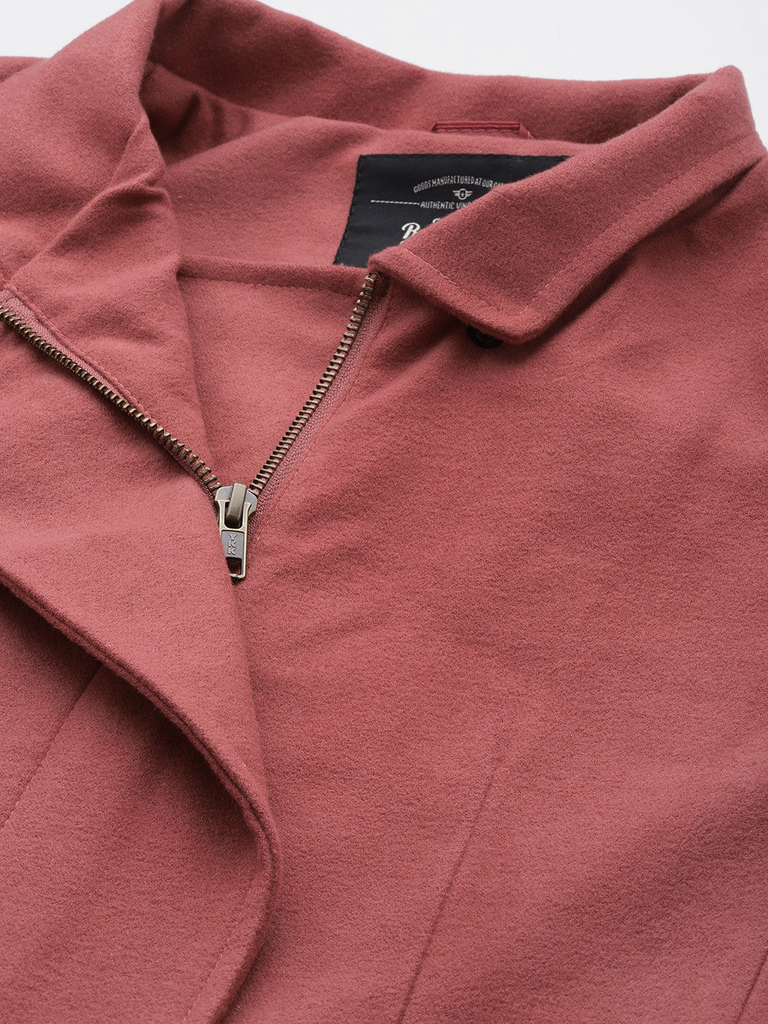 Women Rust Red Solid Longline Tailored Jacket