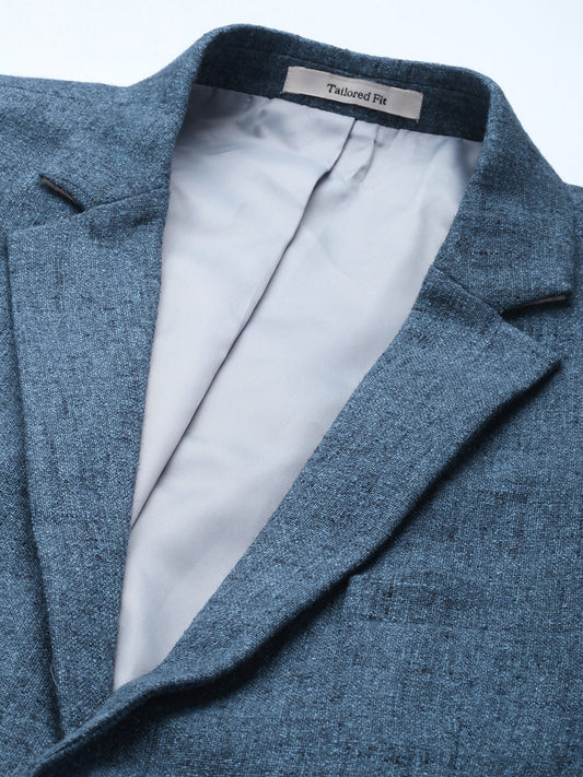 Men Tweed Tailored Fit Blazers