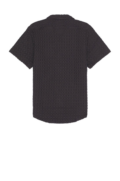 Nearly Black Cuba Waffle Shirt