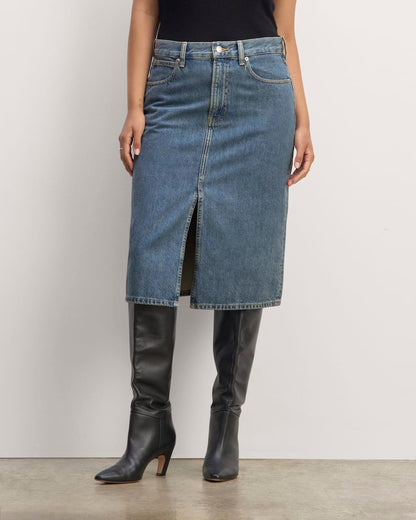 The Denim Culotte long length skirt
