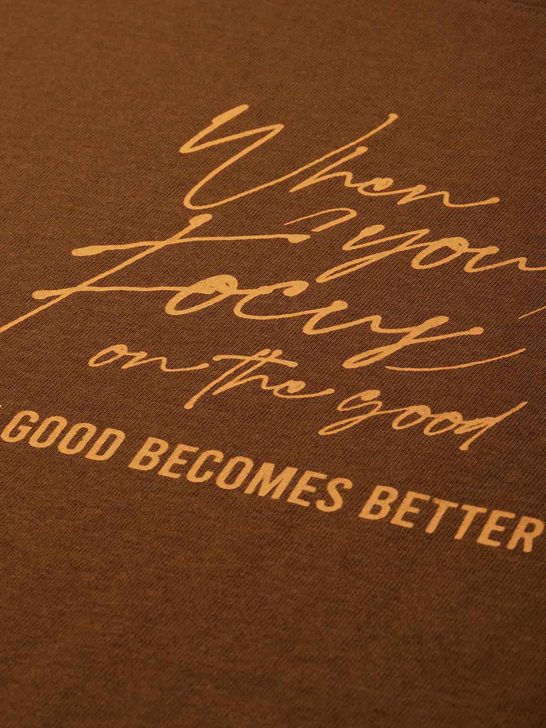 The Life Co. Typography Printed Drop-Shoulder Sleeves Oversized T-shirt