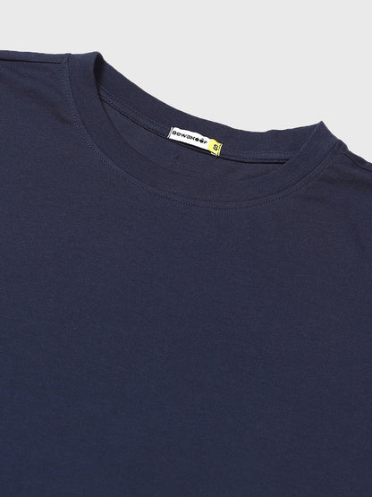 Graphic Printed Drop-Shoulder Sleeves Oversized Fit Cotton T-shirt