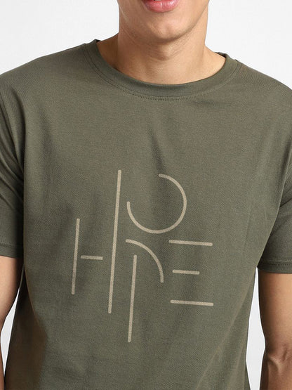 Men Typography Printed T-shirt