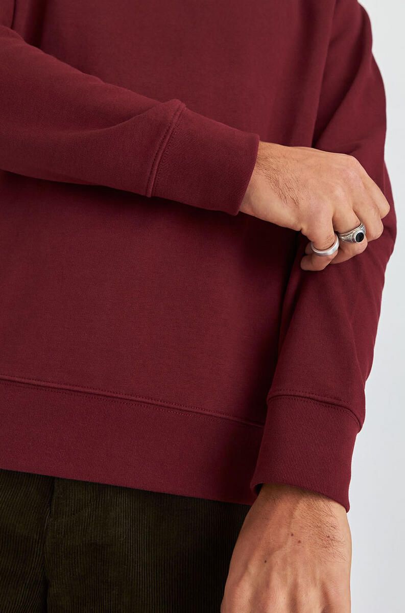 Organic Fair Trade - Fluffy, soft sweater / Ruby red