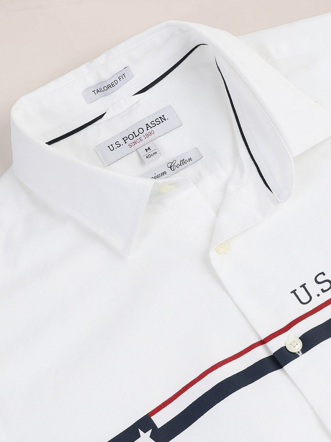 Men Classic Spread Collar Solid Cotton Casual Shirt