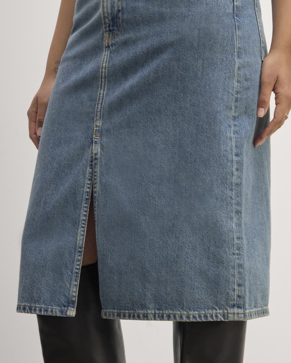 The Denim Culotte long length skirt