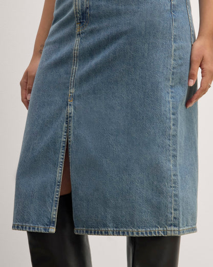 The Denim Culotte long length skirt