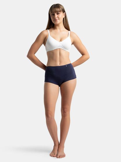 Wirefree Non Padded Super Combed Cotton Stretch Medium Coverage Everyday Bra