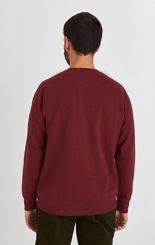 Organic Fair Trade - Fluffy, soft sweater / Ruby red