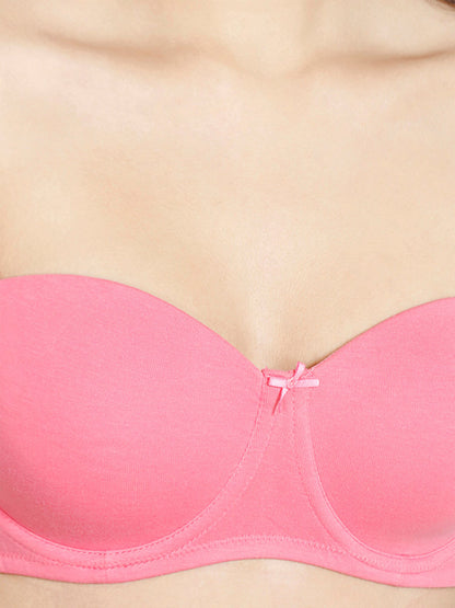 Medium Coverage Lightly Padded Strapless Everyday Bra With All Day Comfort