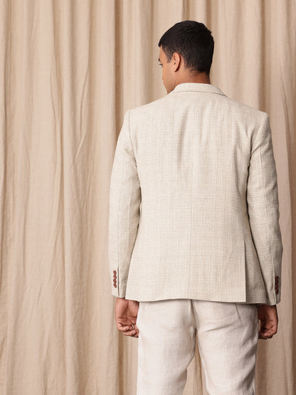 Mr. Bowerbird Checked Tailored Fit Single-Breasted Smart Casual Blazer