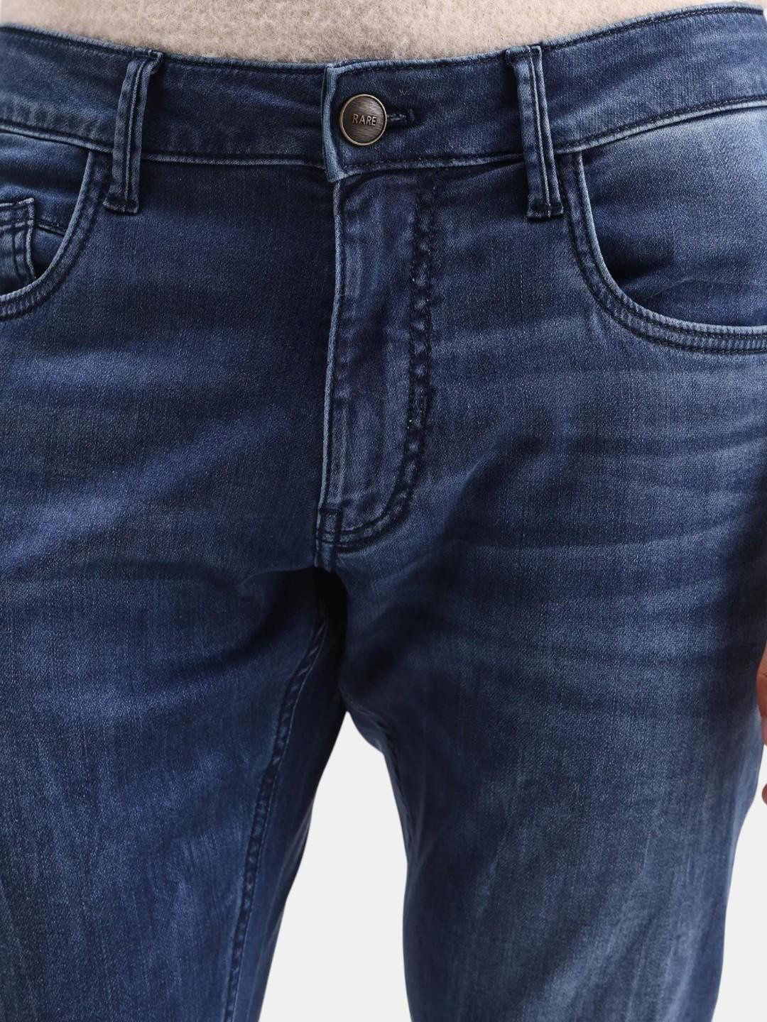 Men Smart Slim Fit Low-Rise Light Fade Jeans