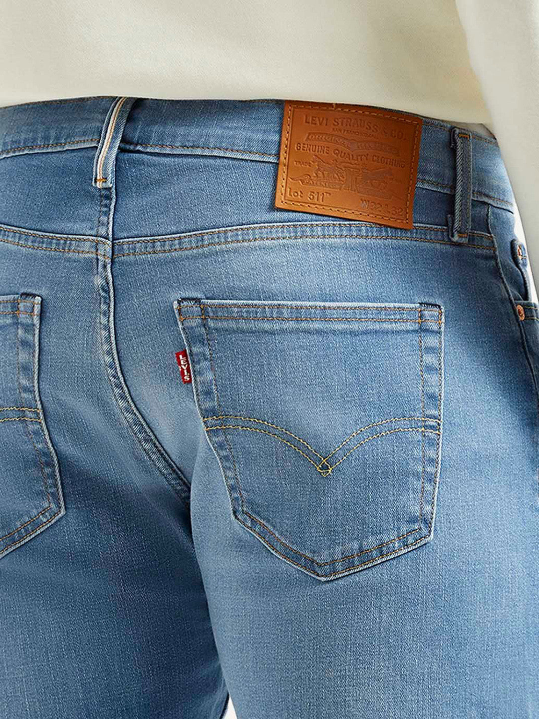 Men Classic Slim Fit Mid-Rise Light Fade Stretchable Jeans