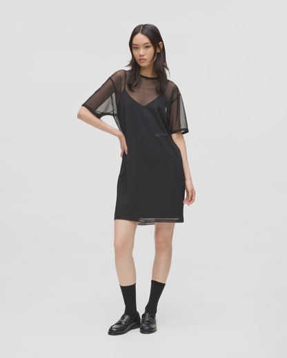 Mesh T-shirt dress