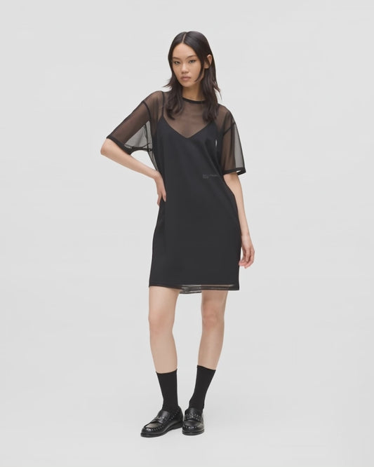 Mesh T-shirt dress